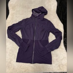 Lululemon Womens Reversible Zip Up Dance Studio Jacket Size 10 Purple